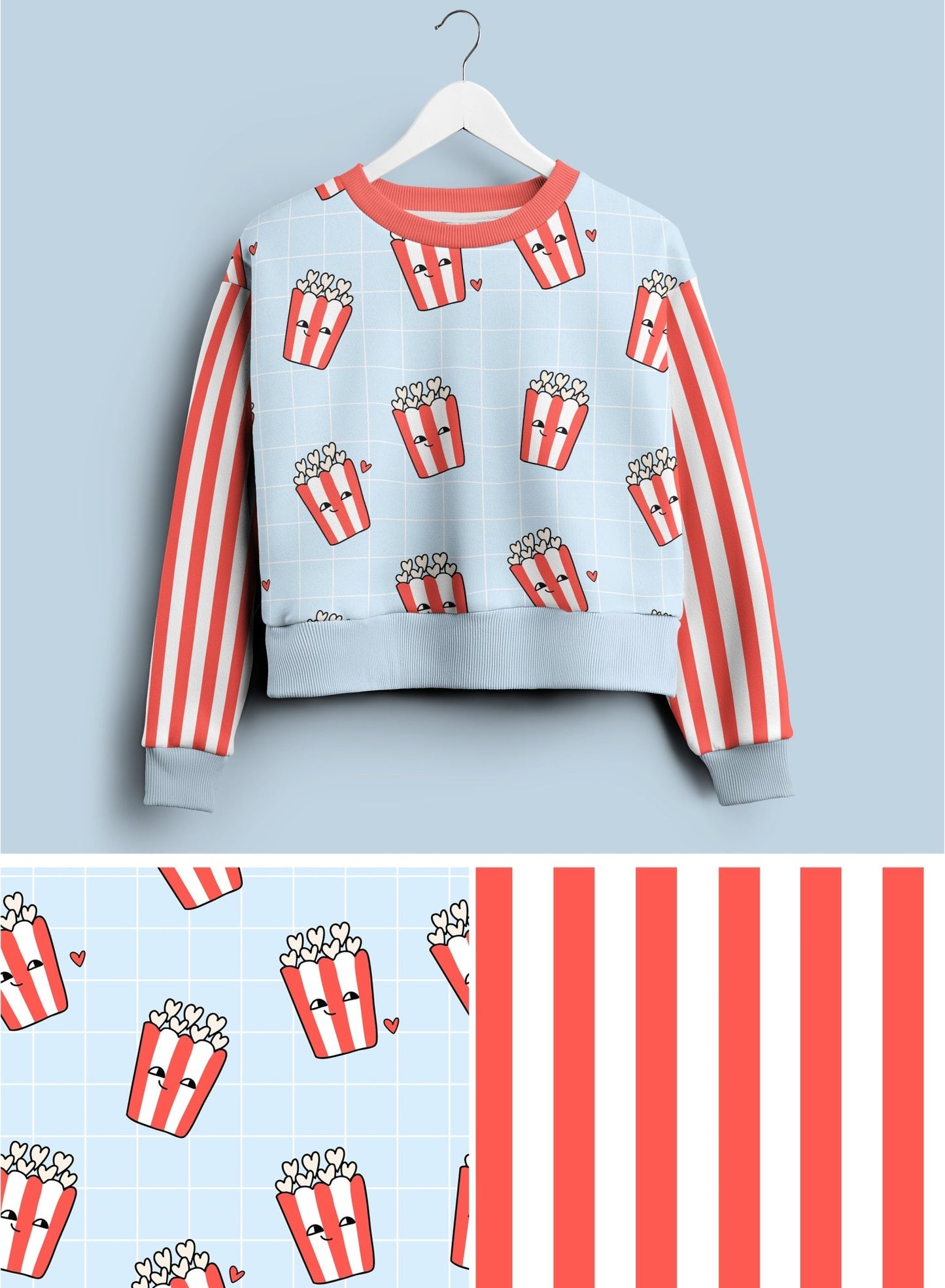 Heart Popcorn Kombi Mini Stripes - Vorbestellung - Benny & Jenny