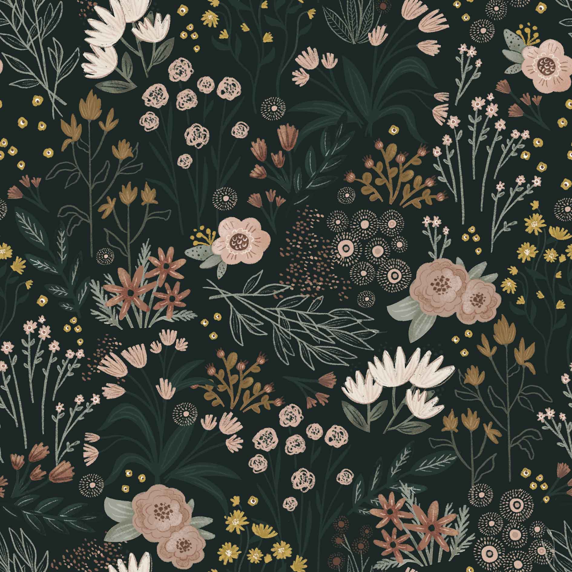 Jersey Dark Dreamflowers - Benny & Jenny