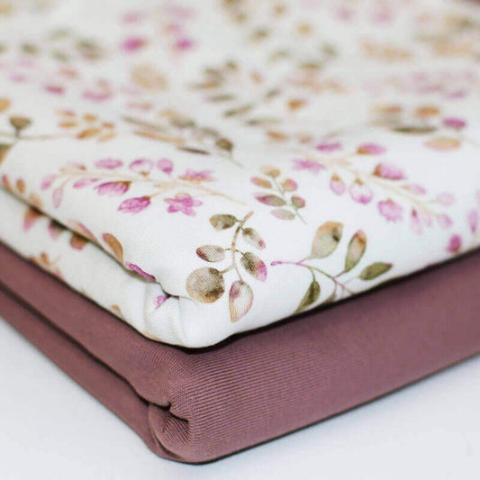 Jersey Flowers Mauve - Benny & Jenny
