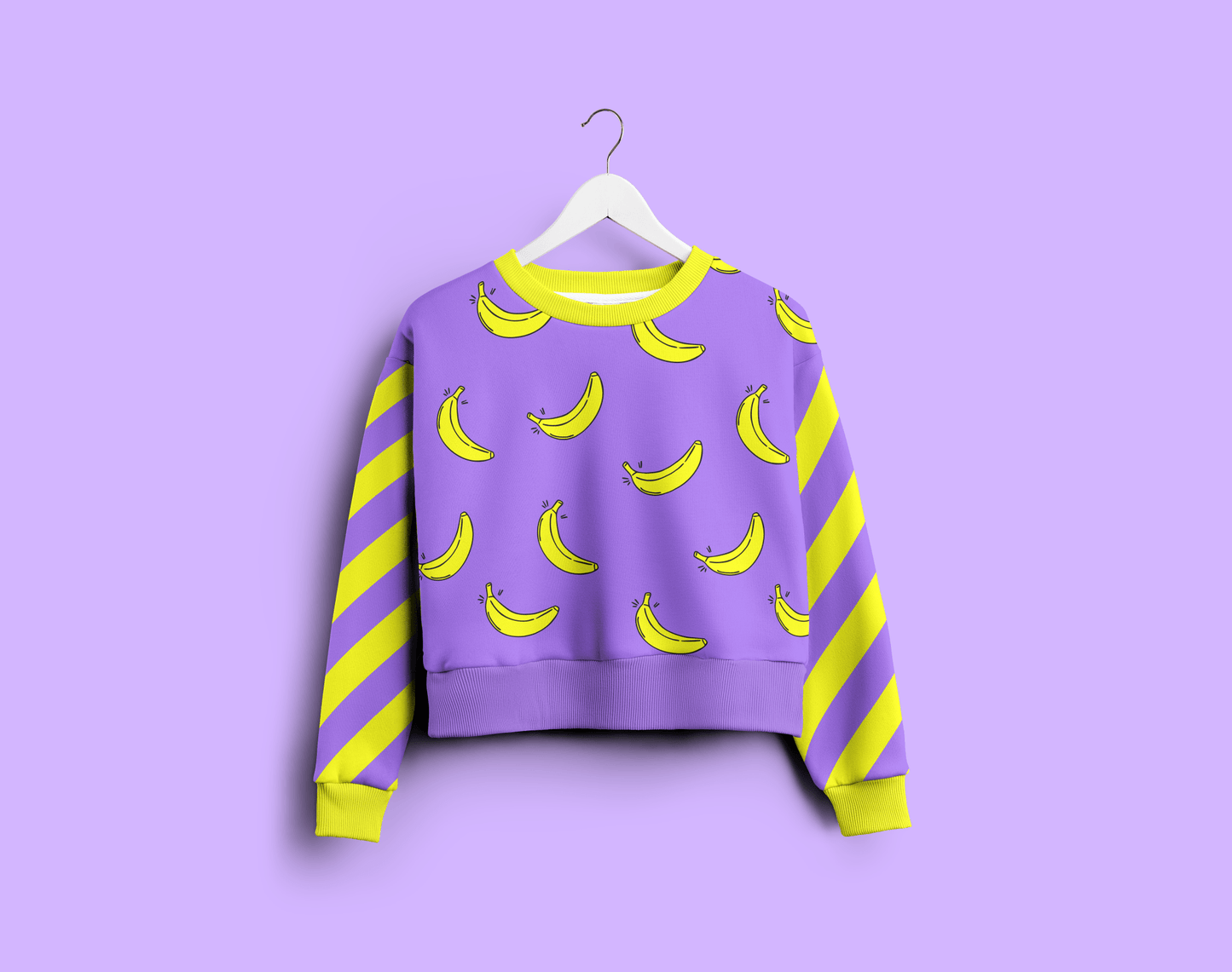 Kombi Stripes Bananas Funky Purple - Vorbestellung - Benny & Jenny