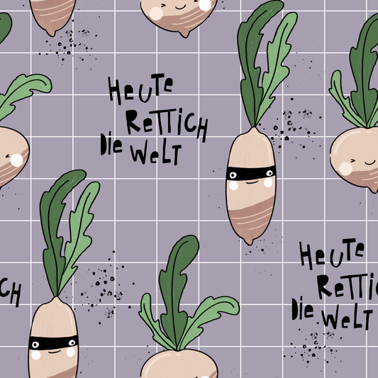 Rettich Grid Dusty Purple - Benny & Jenny
