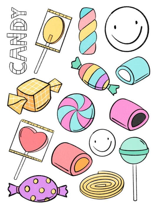 Rub - on Sticker „Candy“ - Benny & Jenny