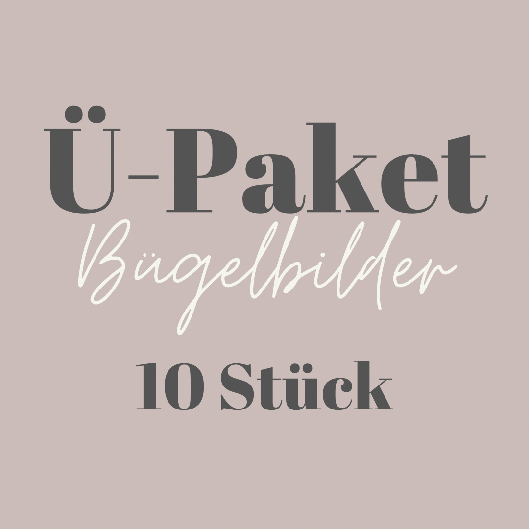 Ü - Paket Bügelbilder 10 Stück "Jungs" - Benny & Jenny